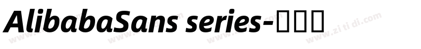 AlibabaSans series字体转换